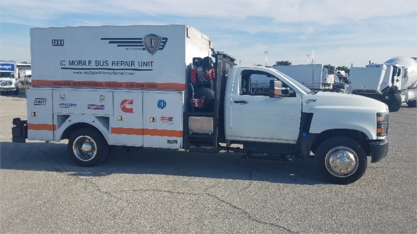 Wallace International School Bus mobile repair vehicle